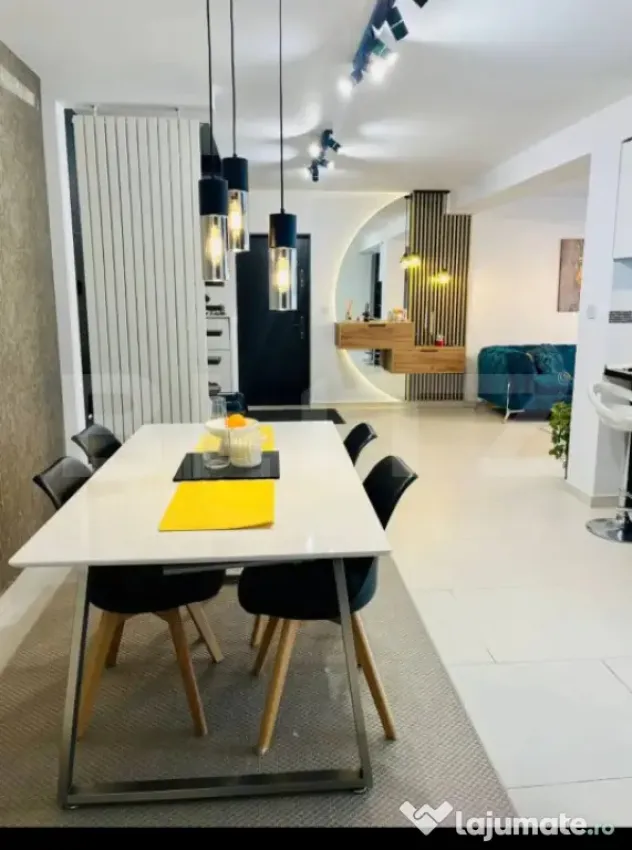 Apartament tip duplex, 100 mp, 4 camere, mobilat modern, cur