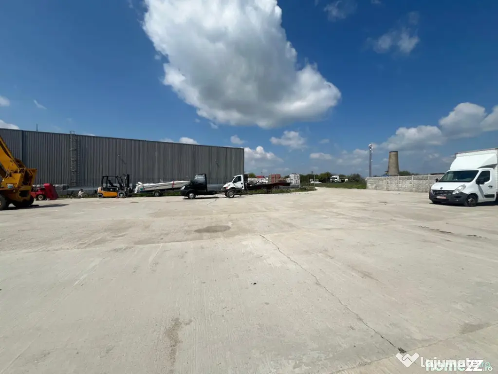 Teren 12.600 mp cu hală nouă 600 mp, oportunitate investi?