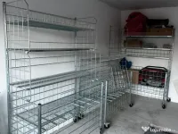 Rafturi metalice pentru aprozar – stare excelentă! 