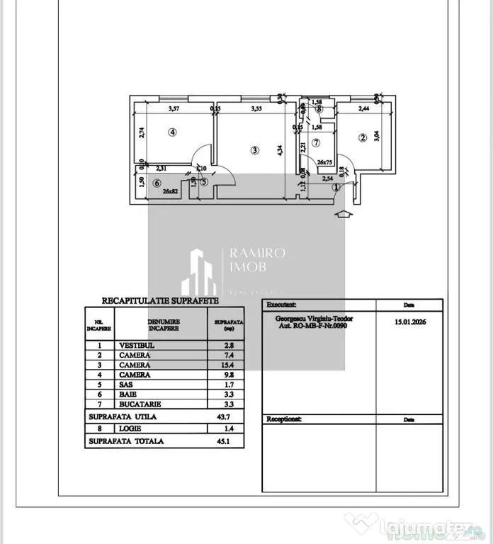 Apartament 3 camere Bd Ctin Brancoveanu /parcare