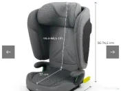 Kinderkraft, Unity 2, I-Size, scaun auto, Grey, 100-150 cm, 15-36 kg 