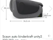 Kinderkraft, Unity 2, I-Size, scaun auto, Grey, 100-150 cm, 15-36 kg 