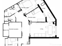 Apartament 4 camere, 2 băi- zona Turist 