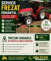 Tocam Frezam Pegatim terenul si gradina ta 