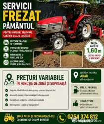 Tocam Frezam Pegatim terenul si gradina ta