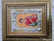 Icoana Argintata-Sfantul Pantelimon Relief 3 D 