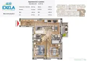 Apartament la cheie cu 3 camere si balcon zona Pictor Brana/ 