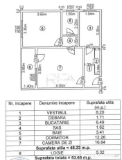 2 camere Colentina decomandat, et. 5, an 1980, 53 mp 