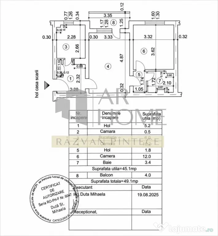 Apartament 2 camere, semidecomandat, zona Sud Value Center,