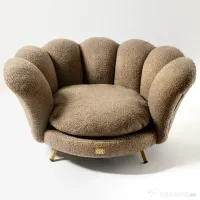 Canapea Maro - Cappuccino Flower BRAUBRAU pentru Câini și Pisici 