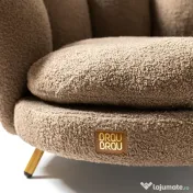 Canapea Maro - Cappuccino Flower BRAUBRAU pentru Câini și Pisici 