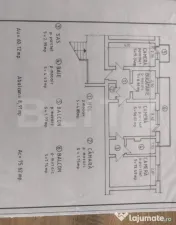 Apartament 3 camere, 62 mp, zona Careiului 