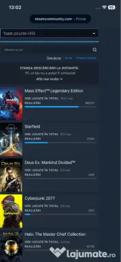 Steam Deck + Cont Steam cu 45 Jocuri 