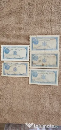 10 bancnote 5000 puse in circulatie in perioada 1943,1944,1945 