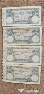7 Bancnote 100.000 Lei puse in circulatie intre anii 1945-1946