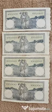 7 Bancnote 100.000 Lei puse in circulatie intre anii 1945-1946 