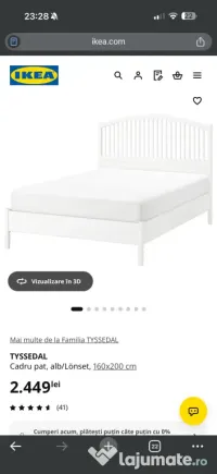 Vând canapea IKEA cu 2 comode 
