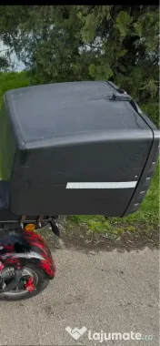 Cutie moto 100 litri pentru livrari+geanta termoizolanta 
