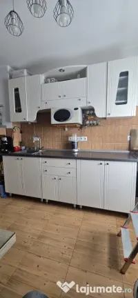 Mobila bucatarie mdf frezat lucios 