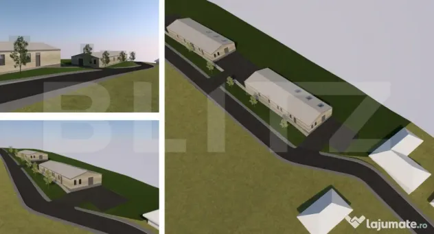 Hala de productie,depozitare de 395 m2 + teren 845 m2 Lita,