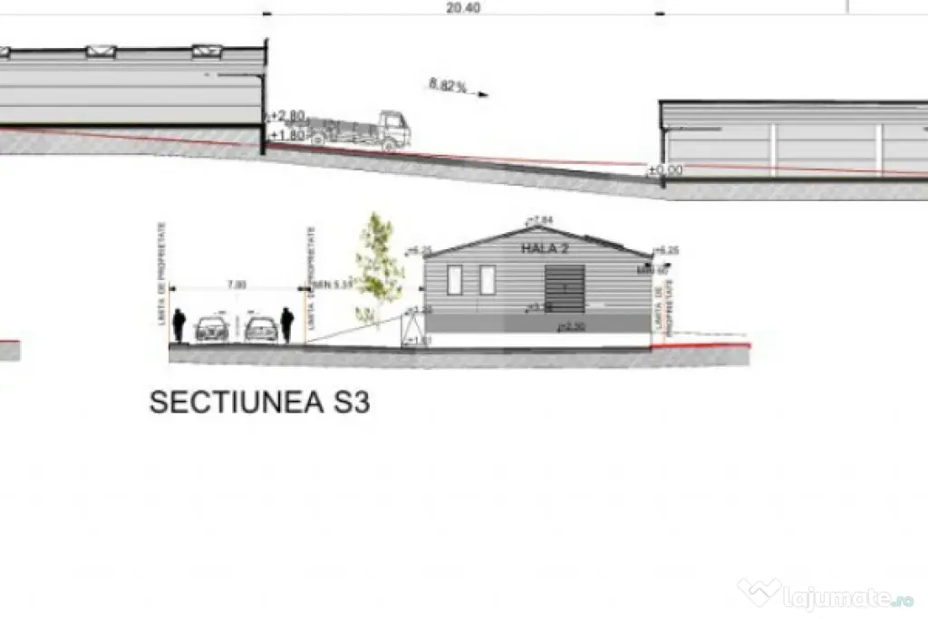 Hala de productie,depozitare de 395 m2 + teren 845 m2 Lita,