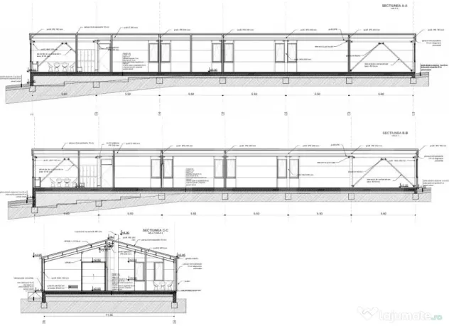 Hala de productie,depozitare de 395 m2 + teren 845 m2 Lita,