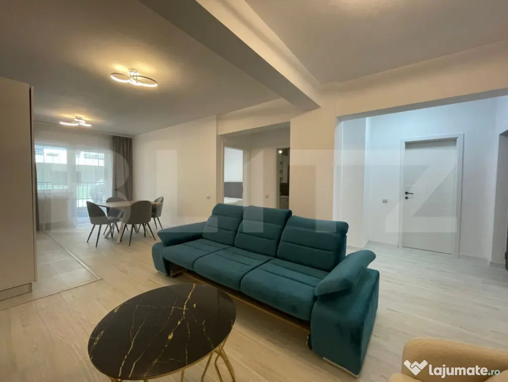 Apartament nou, 2 camere, 55 mp, balcon generos, parcare, zo