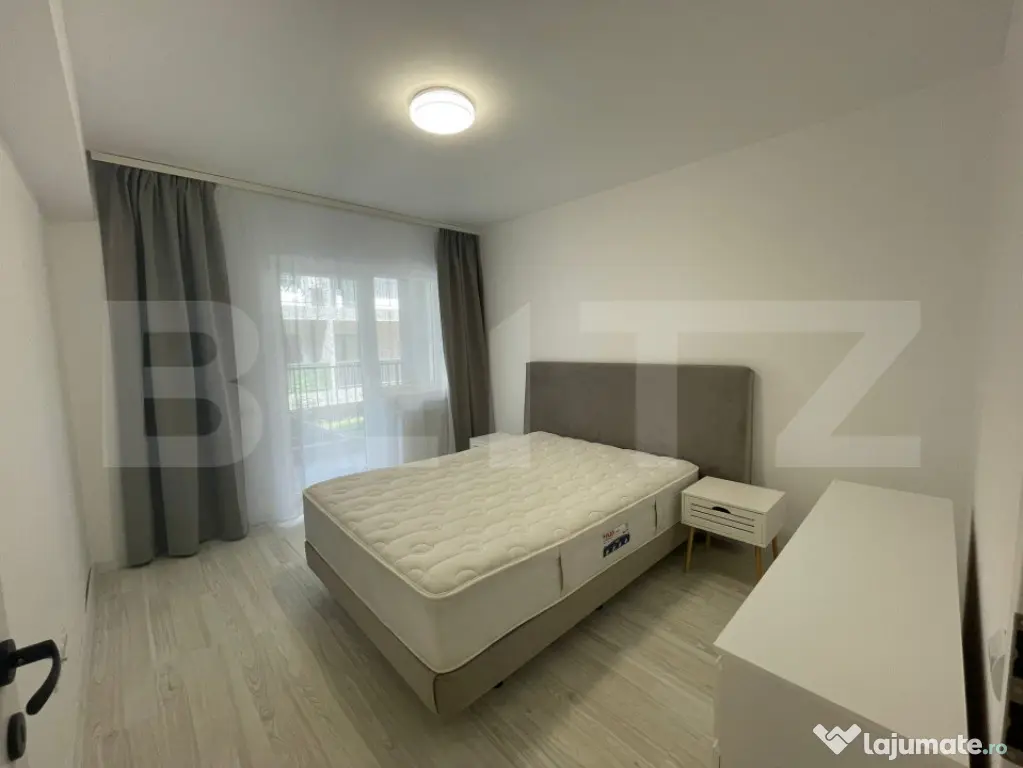 Apartament nou, 2 camere, 55 mp, balcon generos, parcare, zo