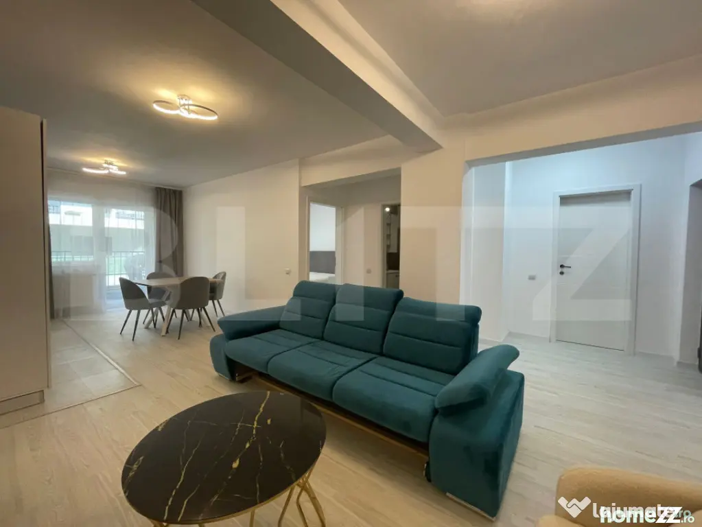 Apartament nou, 2 camere, 55 mp, balcon generos, parcare, zo - Floresti (Cluj)