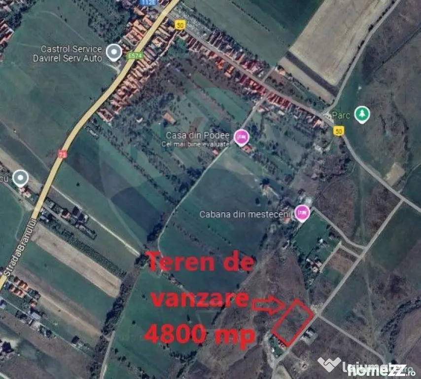 Teren Bran - Sohodol intrare 2700-4800mp