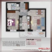 2 camere – Confort premium într-un spațiu echilibrat-5 m 