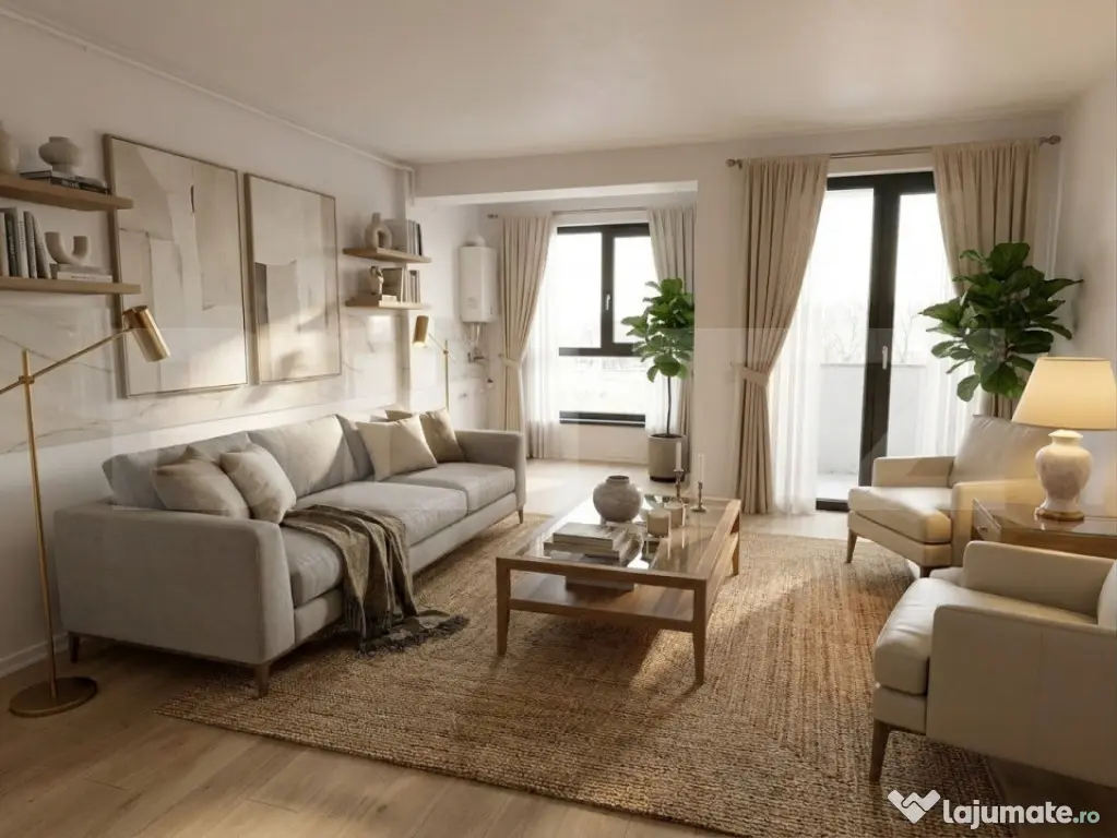 Apartament cu 2 camere, 44 mp, zona Centru
