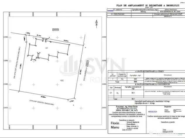 Teren intravilan 565 mp Soseaua Giurgiului