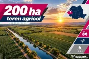 200 ha teren agricol de vanzare in Arad