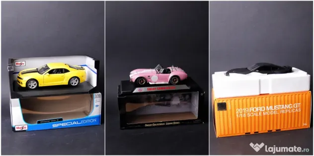 Vand pachet de 17 machete auto american muscle cars 1:18