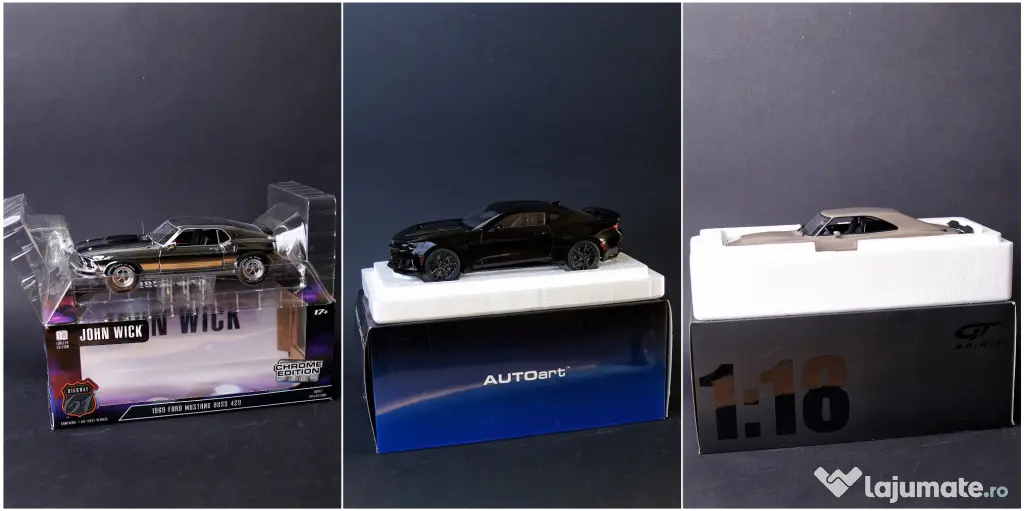 Vand pachet de 17 machete auto american muscle cars 1:18