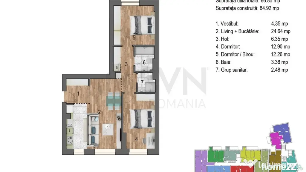 Nerva Traian l Apartament 3 camere I Ansamblu rezidential nou - Bucuresti (Bucuresti-Ilfov)