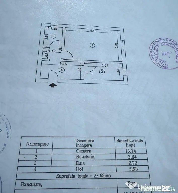Garsoniera decomandata Viziru 1 - Renovata 2026.