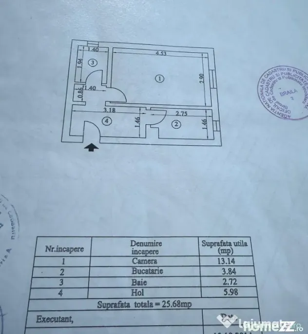 Garsoniera decomandata Viziru 1 - Renovata 2026.
