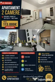 Apartament 2 camere || TMC PARK || Mobilat-Utilat || Mutare