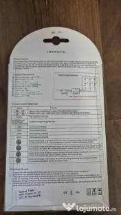 Controller LED RGB cu senzor muzical și telecomandă (Nou) 