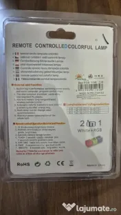 Bec LED RGB+W cu telecomandă, soclu E27 (Nou) 