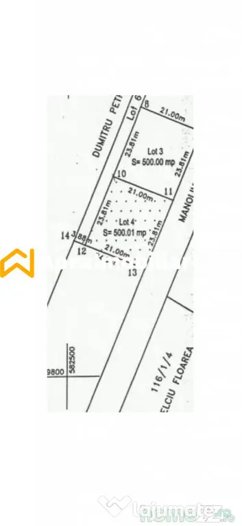 Teren Intravilan 500 mp Magurele IF - Magurele (Bucuresti-Ilfov)