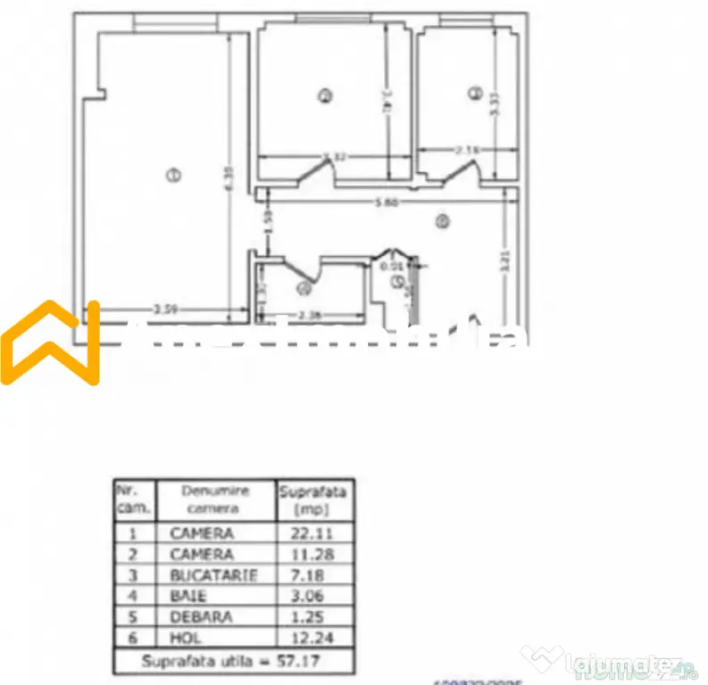 Apartament 2 camere de inchiriat Dorobanti București ApexIm