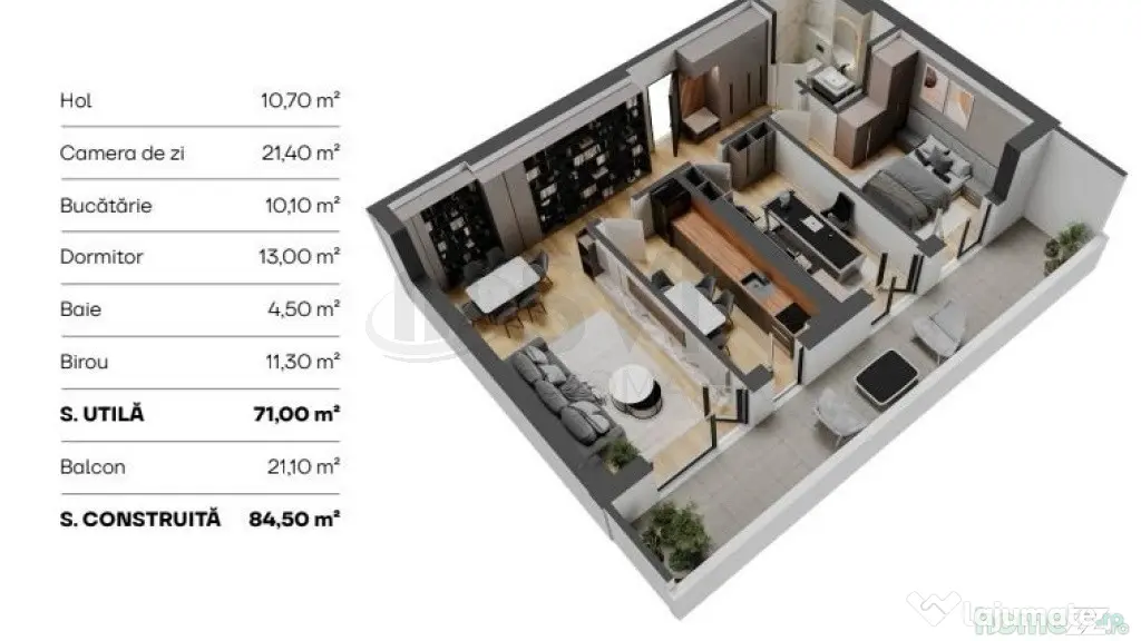 Apartament 3 camere Dimitrie Pompeiu metrou Pipera - Bucuresti (Bucuresti-Ilfov)
