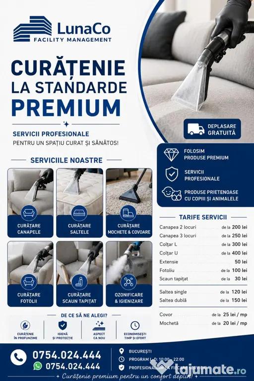 Curățare profesionala canapele si saltele