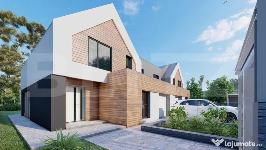 Casa individuala LA ROSU 4 camere, P+M, proiect superb! zona