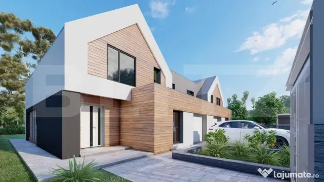 Casa individuala LA ROSU 4 camere, P+M, proiect superb! zona