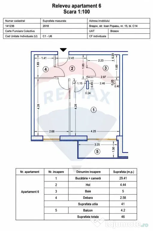 Apartament cu 2 camere de vânzare în Avangarden Tractor...