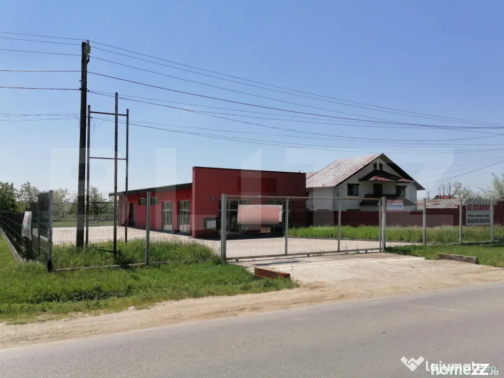 Spațiu comercial cu teren generos de 2.500 mp, la intrarea - Dragomiresti (Dambovita)